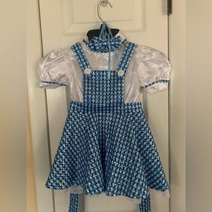Wizard of oz sequined Dorothy costume with accessories